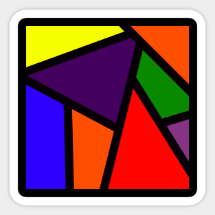 Rainbow Color Block Sticker